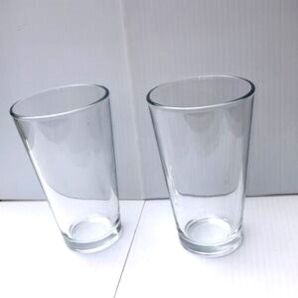 LIBBEY Tall Clear Drinking Tumbler Glasses 16 oz Set of 2 - Picture 2 of 8